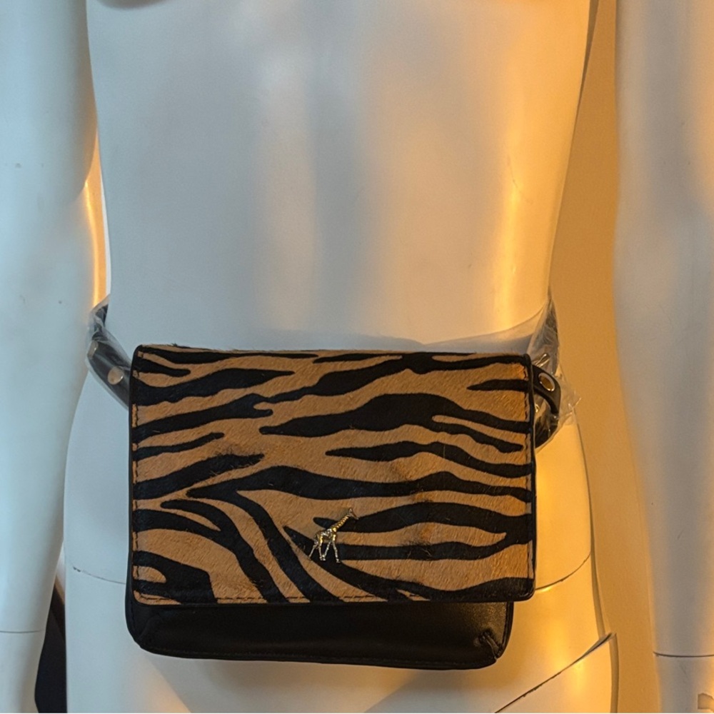 Zebra Print Crossbody Bag